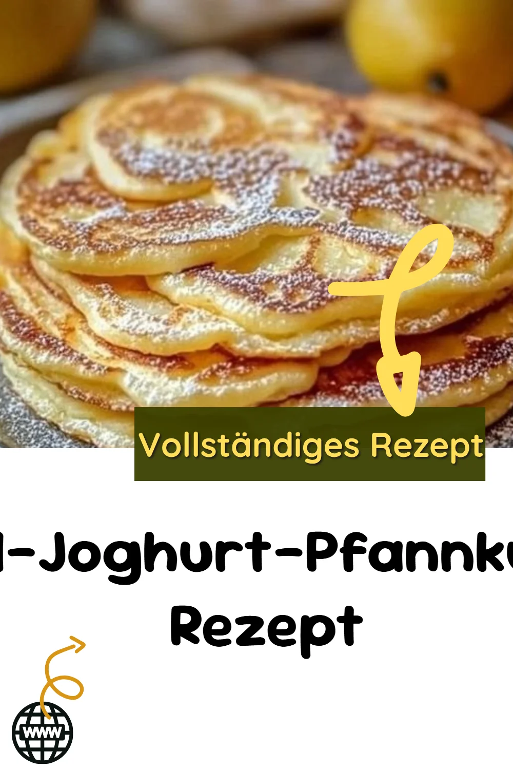 Apfel-Joghurt-Pfannkuchen Rezept