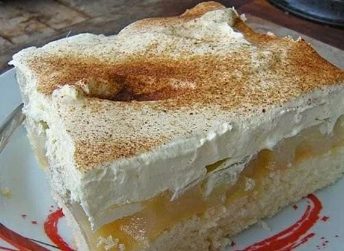 Saftiger Apfelkuchen mit Äpfeln und Zimt, perfekt für den Nachmittagskaffee.