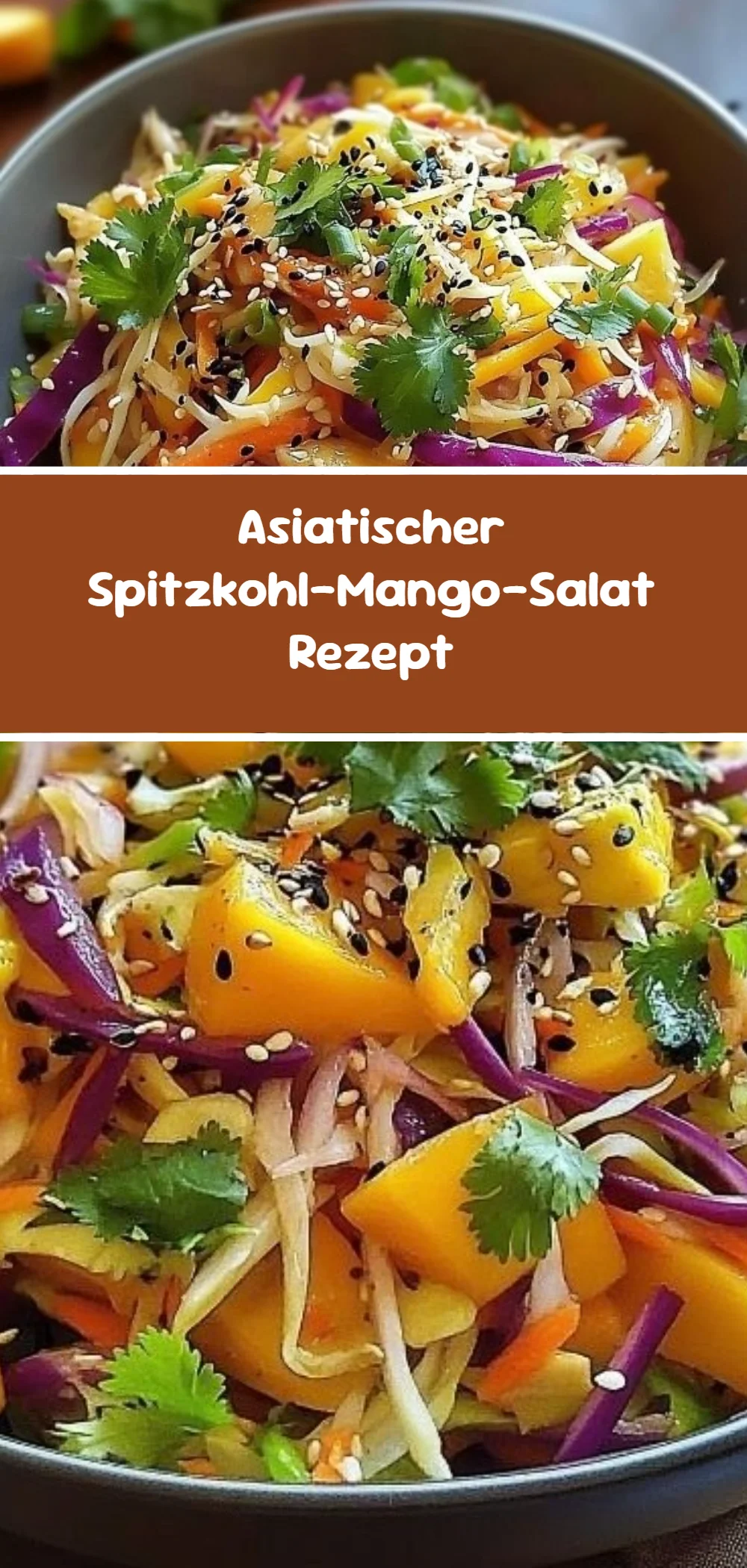 Asiatischer Spitzkohl-Mango-Salat Rezept