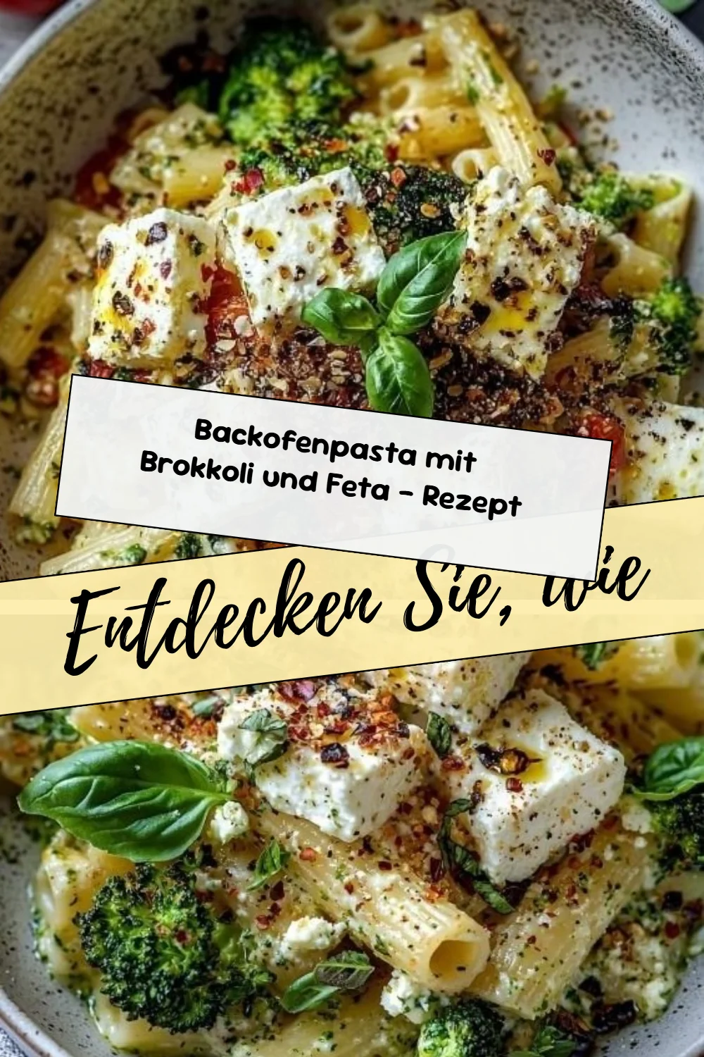 Backofenpasta mit Brokkoli und Feta – Rezept
