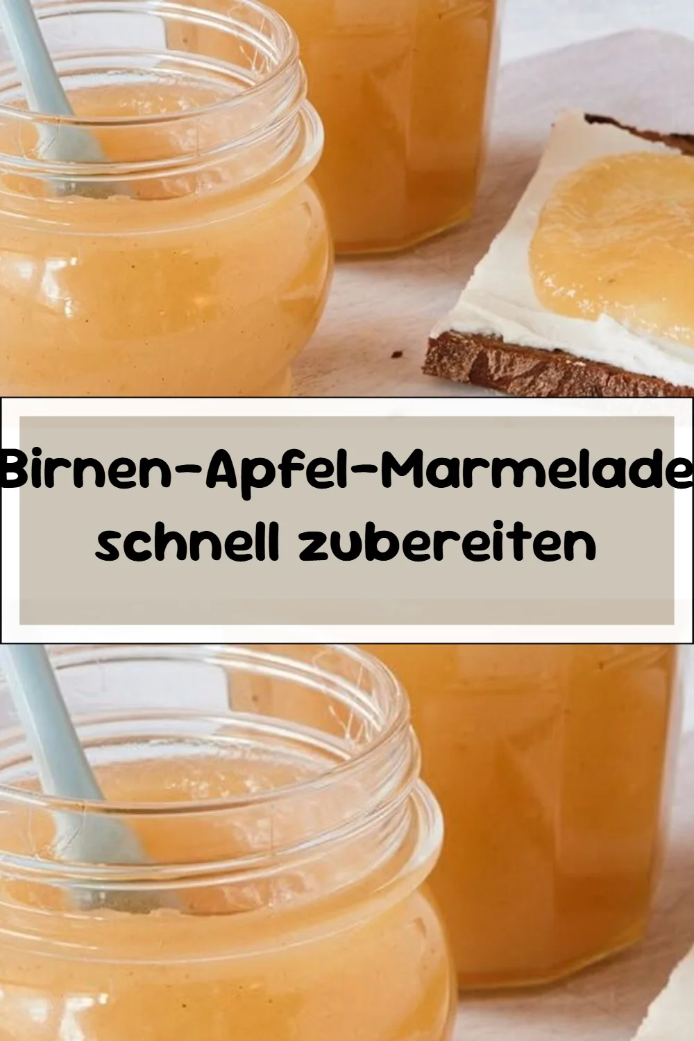 Birnen-Apfel-Marmelade schnell zubereiten