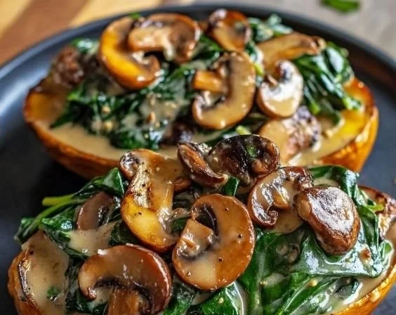 Rezept für gefüllte Süßkartoffeln mit gesunden Zutaten