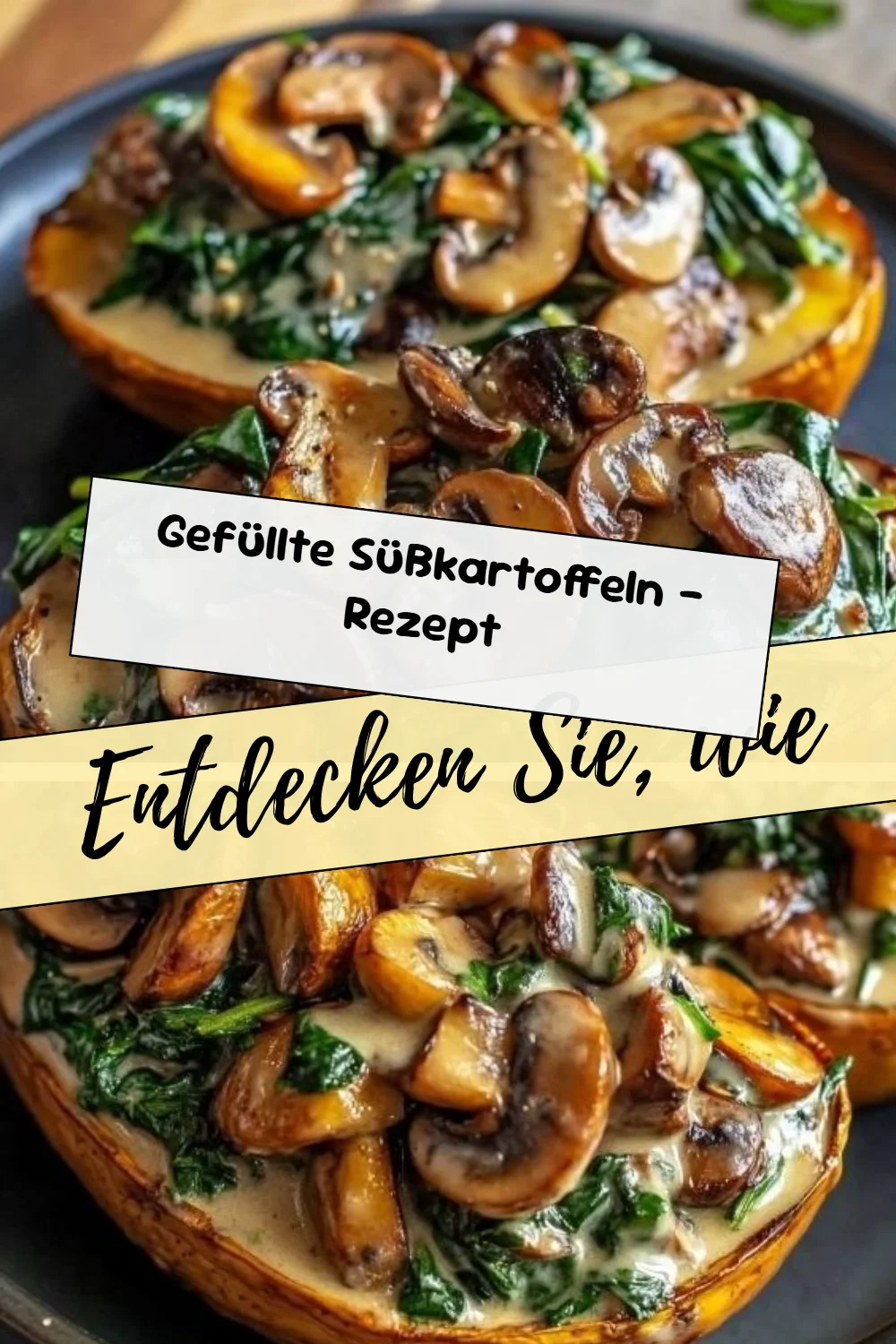 Gefüllte Süßkartoffeln - Rezept