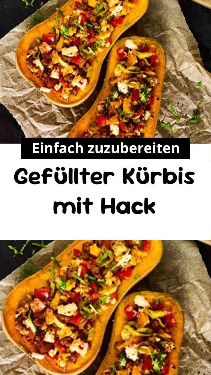 Gefüllter Kürbis mit Hack
