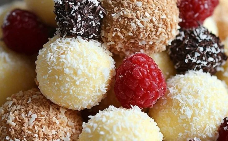 Schnelle Käsekuchen-Kugeln