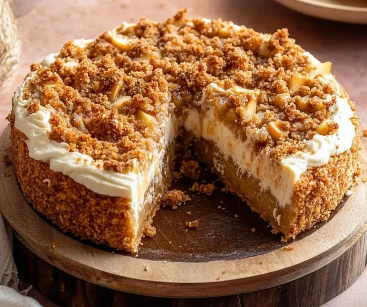 Apfel-Crumble-Käsekuchen