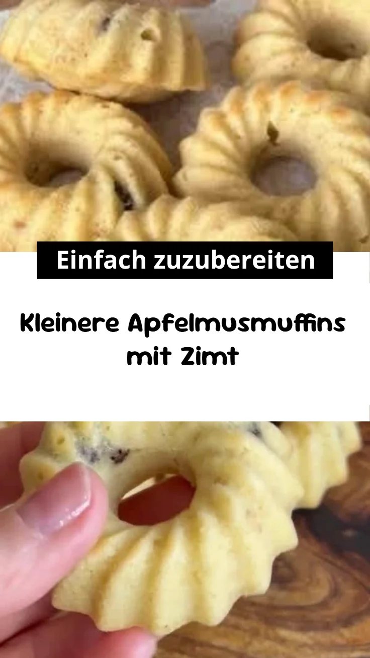 Kleinere Apfelmusmuffins mit Zimt