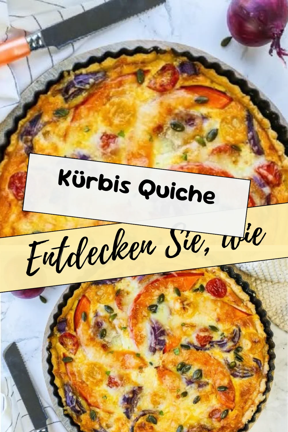 Kürbis Quiche