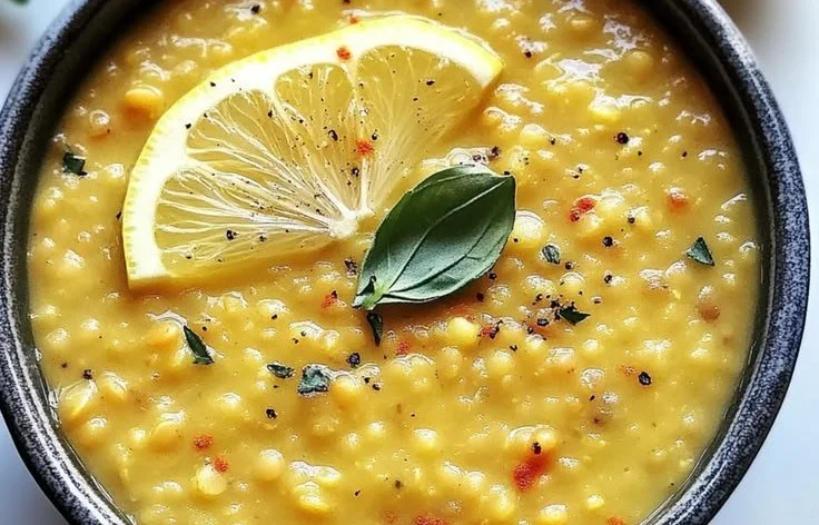 Libanesische Zitronenlinsensuppe für Seelenwärme