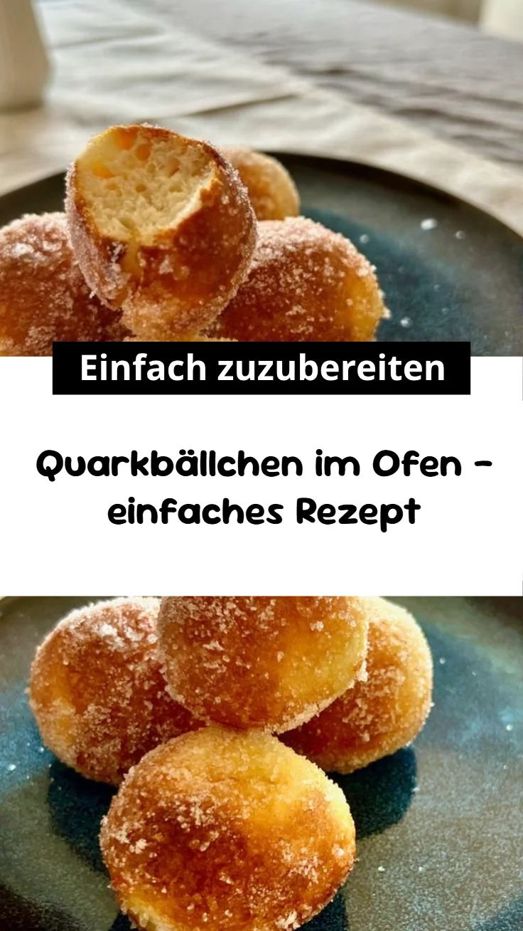 Quarkbällchen im Ofen – einfaches Rezept