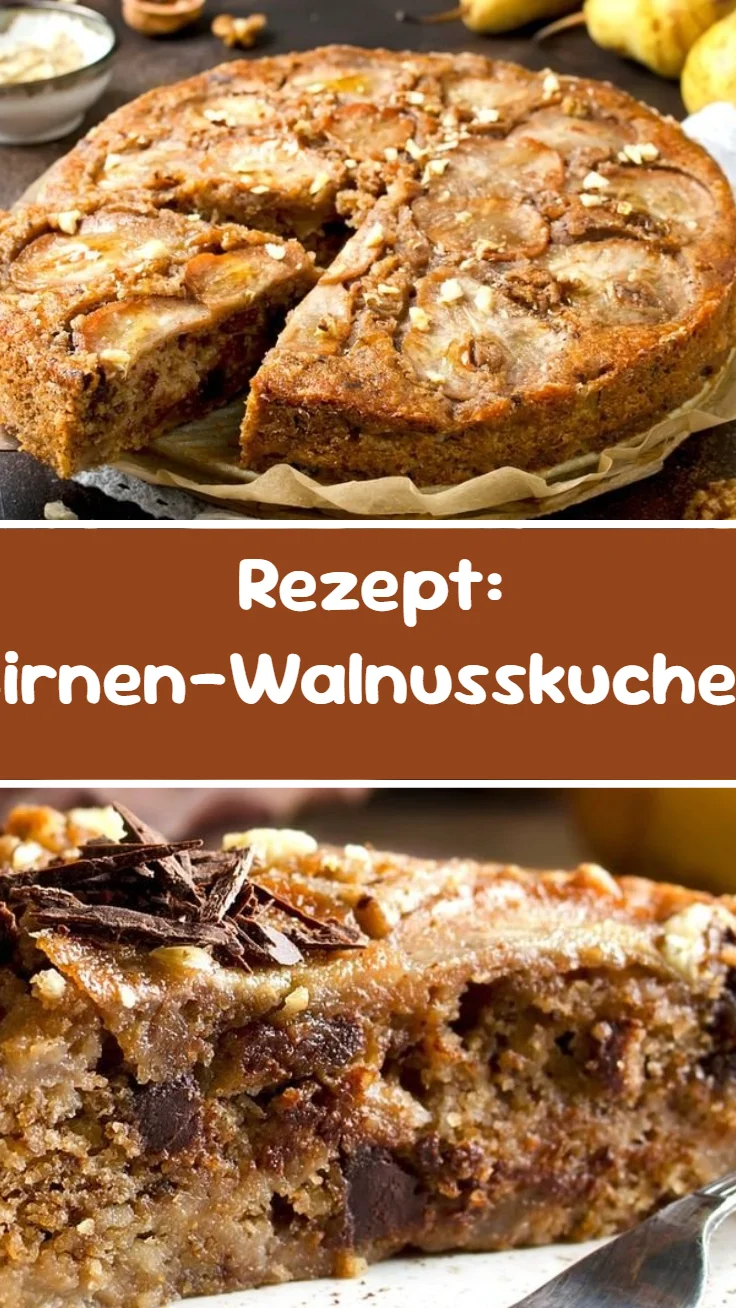 Rezept: Birnen-Walnusskuchen