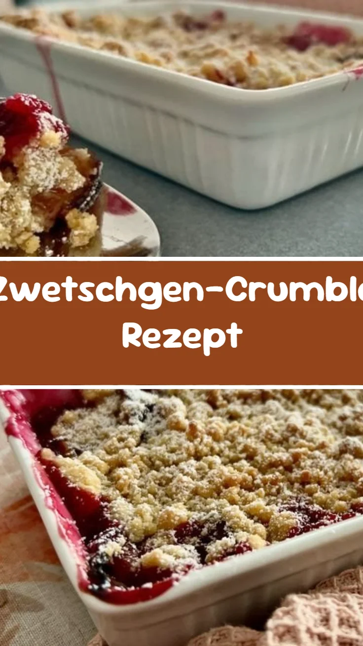 Zwetschgen-Crumble Rezept